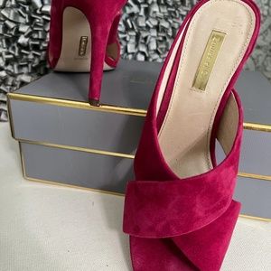 Louise et Cie kid suede heels